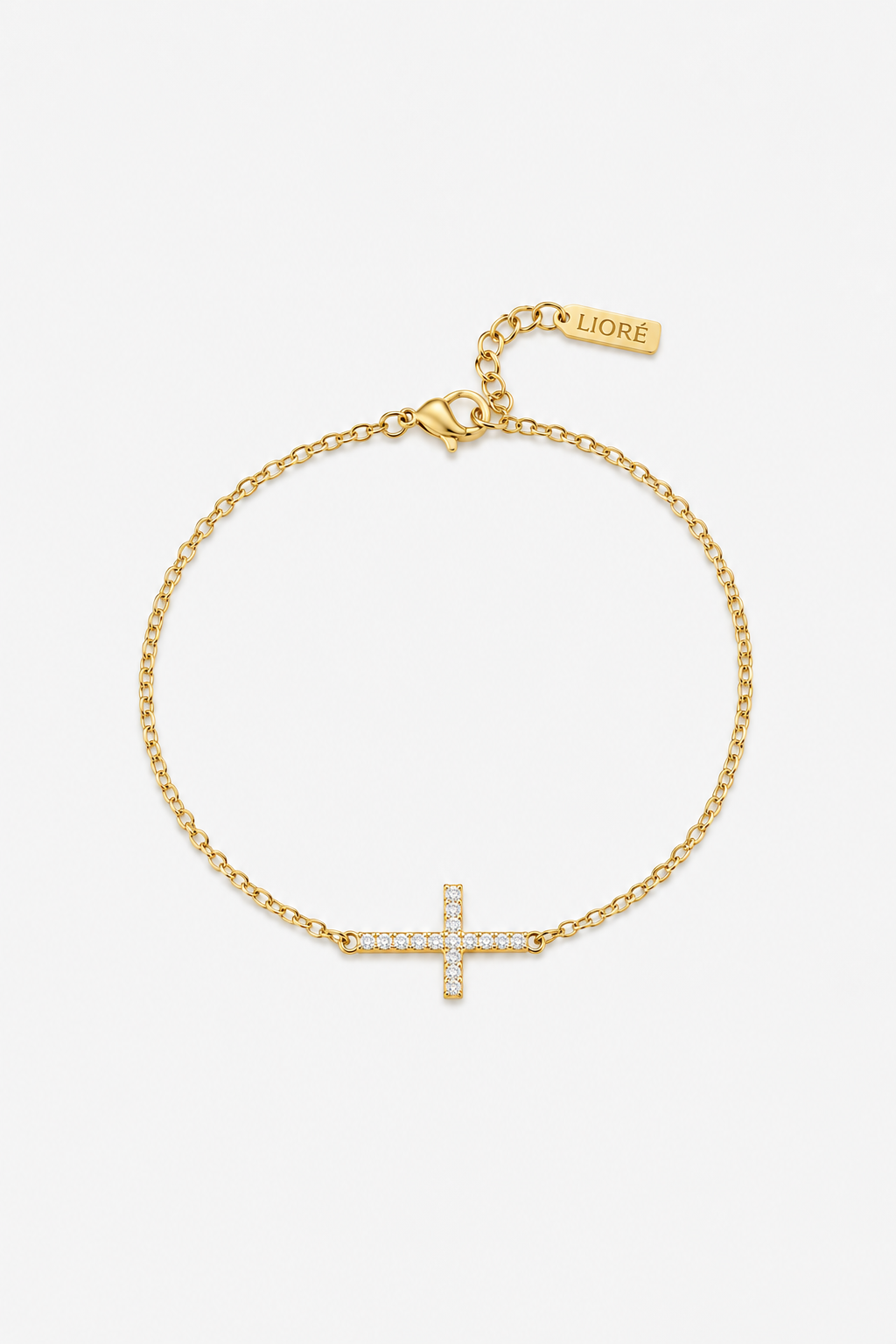 DIAMOND CROSS BRACELET